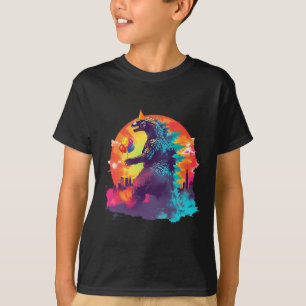 Camiseta Kaiju Cumpleaños Gracioso Niños Monstruo de Cumple