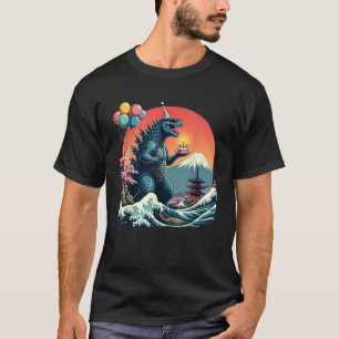Camiseta Kaiju Cumpleaños Monstruo de la película japonesa 