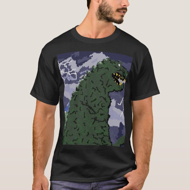 Camiseta Kaiju de 8 bits (Anverso)