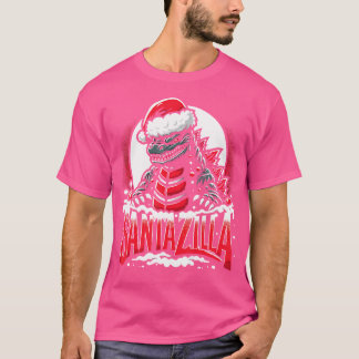 Camiseta Kaiju Navidades Santazilla Monstruo Japonés Dinosa