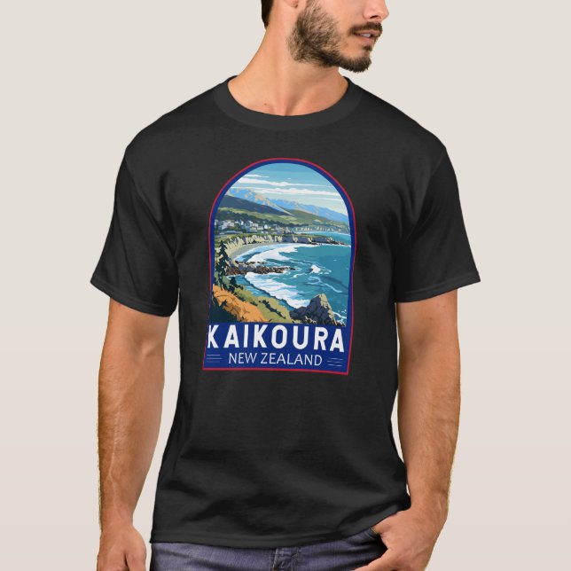 Camiseta Kaikoura Nueva Zelanda Vintage (Anverso)