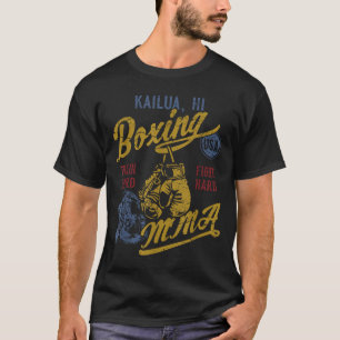 Camiseta Kailua HI Boxeo Retro MMA USA Vintage Angustiado