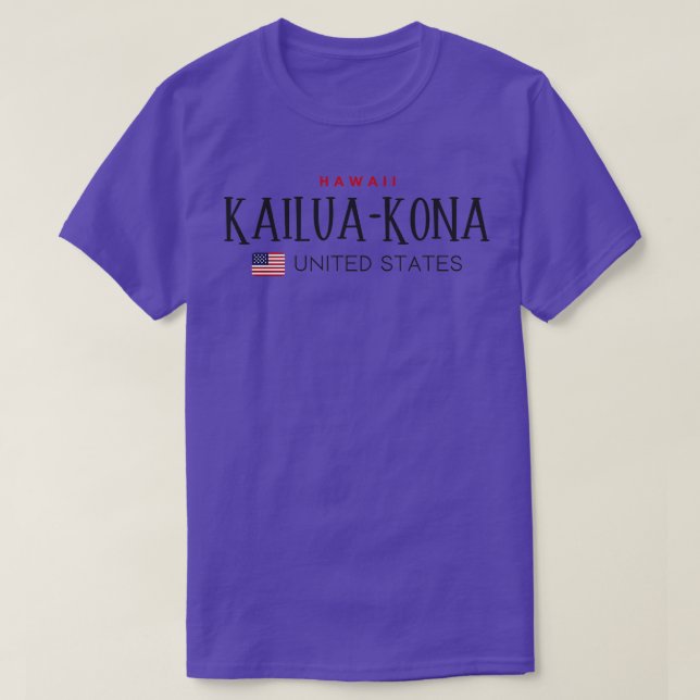 Camiseta KailuaHawaii Estados Unidos TShirt (Diseño del anverso)