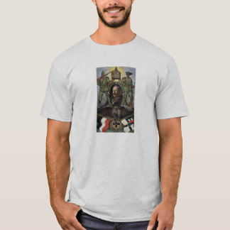 Camiseta Kaiser Wilhelm Ii - postal alemana de la