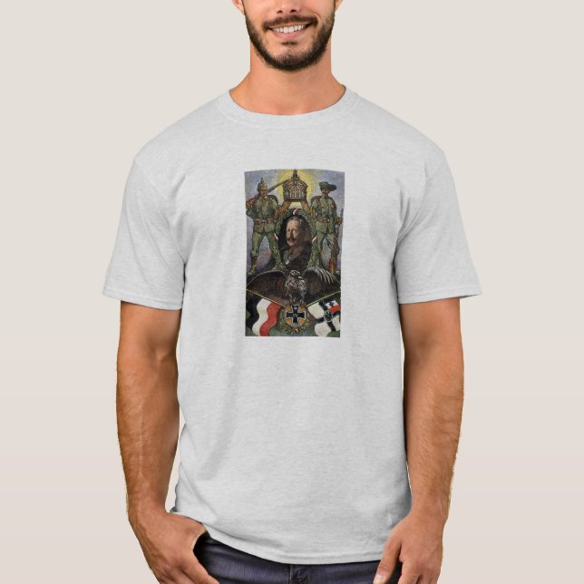 Camiseta Kaiser Wilhelm Ii - postal alemana de la (Anverso)