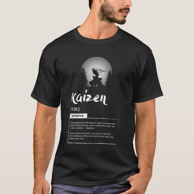 Camiseta Kaizen - Poster Del Concepto Japonés De Éxito (Anverso)
