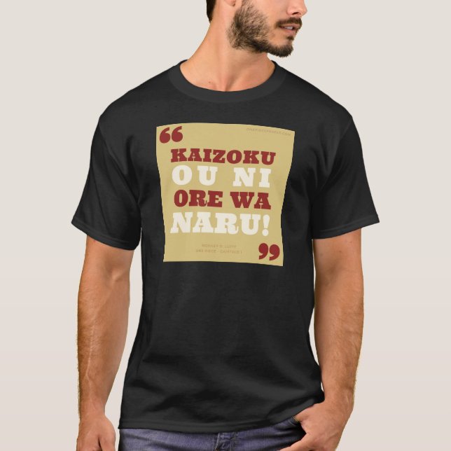 Camiseta Kaizoku oni ore wa naru! - One Piece (Anverso)