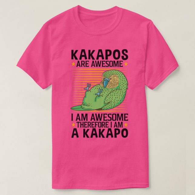Camiseta Kakapo are fantastic flightless parrots (Diseño del anverso)