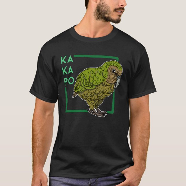 Camiseta Kakapo birds biologist birdwatchig ornithologist   (Anverso)