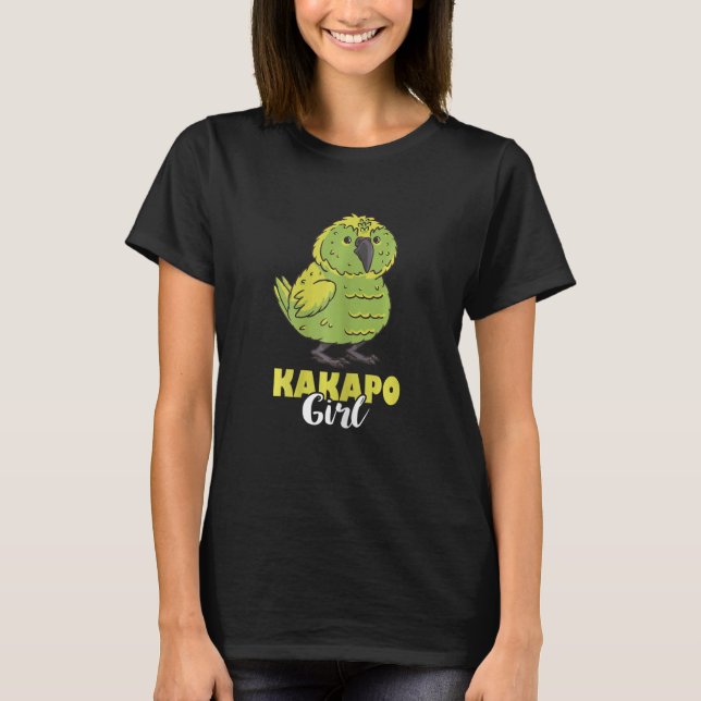 Camiseta Kakapo Girl Kakapo Bird Kakapo Parrot New Zealand (Anverso)