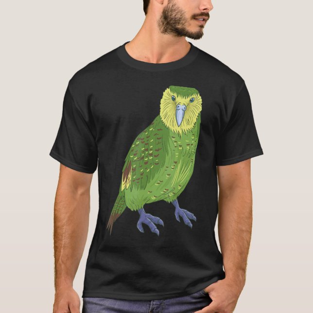 Camiseta Kakapo Parrot Nueva Zelanda Loro Lechuza (Anverso)