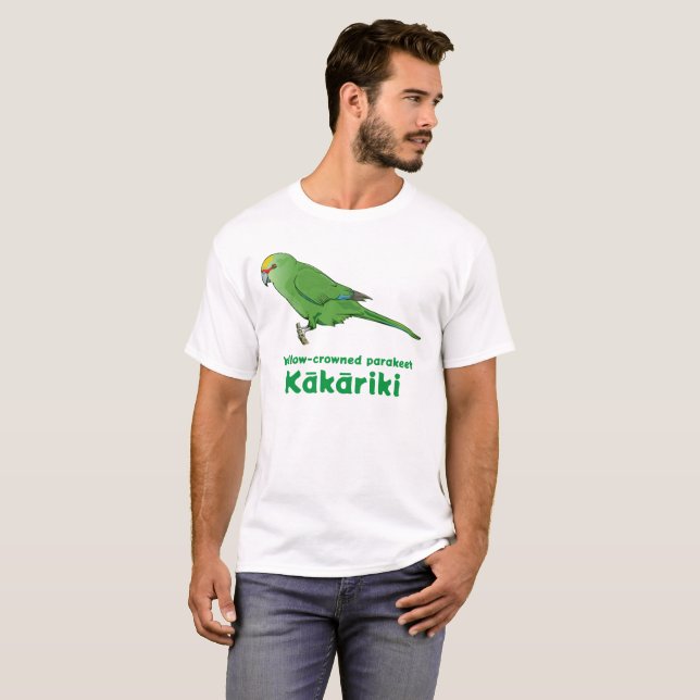 Camiseta Kakariki de coronación amarilla (Anverso completo)