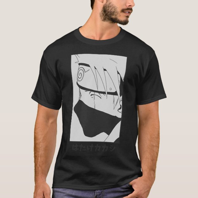 Camiseta kakashi sensei anime T-Shirt (Anverso)
