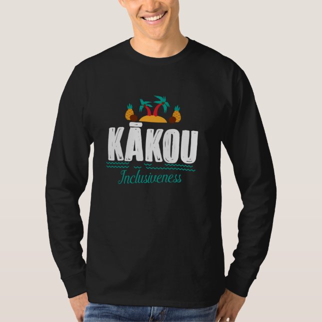 Camiseta Kakou Hawaiian Aloha Language: Tropa de recuerdo (Anverso)