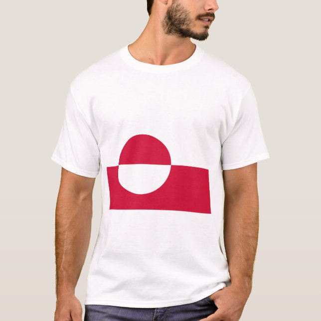 Camiseta Kalaallit Nunaat - Grønland - bandera de Groenland (Anverso)
