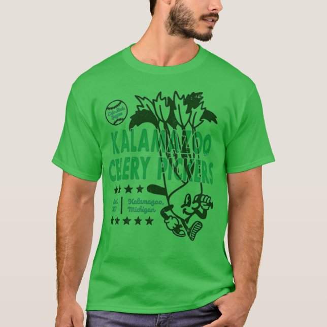 Camiseta Kalamazoo Celery Pickers - Michigan - Vintage Defu (Anverso)