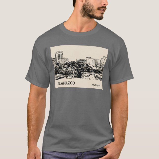 Camiseta Kalamazoo Michigan Extragrande (Anverso)