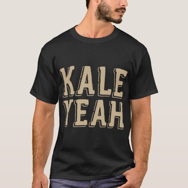 Camiseta Kale Yeah Cute Funny Vegetariano Navidades Vegan G (Anverso)