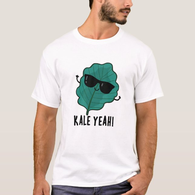 Camiseta Kale Yeah Funny Veggie Pun (Anverso)
