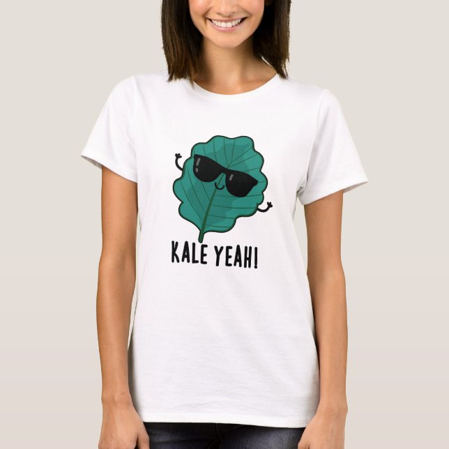 Camiseta Kale Yeah Funny Veggie Pun (Anverso)