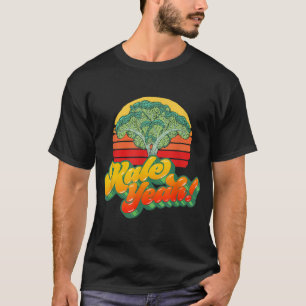 Camiseta Kale Yeah Gracioso Vegetable Vintage Retro Amanece