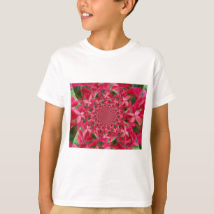 Camiseta Kaleidoscope de Crimson: Arte de flores con leche