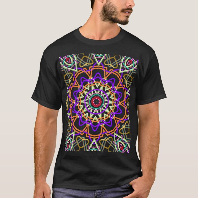 Camiseta  Kaléïdoscope moderne en relief (Anverso)