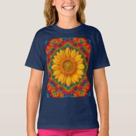 Camiseta Kaleidoscope Sunflower 