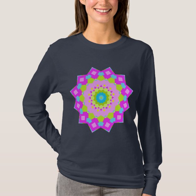 Camiseta Kaleidoscopio colorido 03 (Anverso)