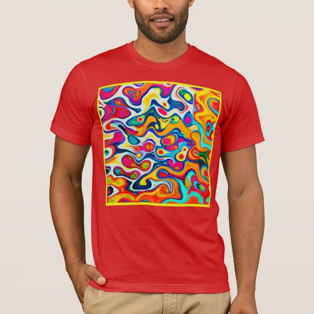 Camiseta Kaleidoscopio de colores (Anverso)