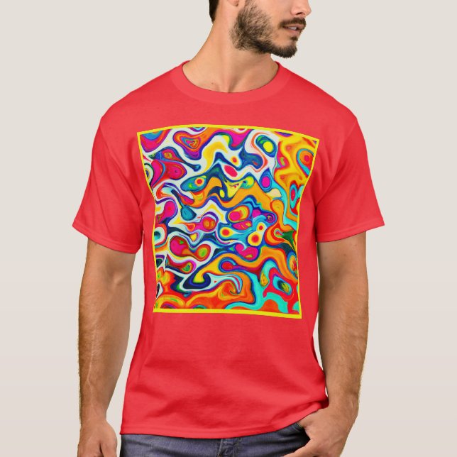Camiseta Kaleidoscopio de colores (Anverso)