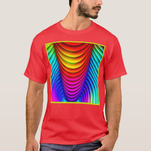 Camiseta Kaleidoscopio del patrón 3D de colores