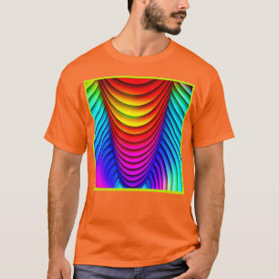 Camiseta Kaleidoscopio del patrón 3D de colores