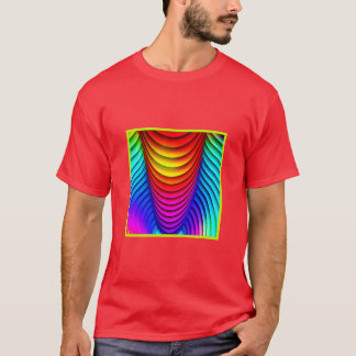Camiseta Kaleidoscopio del patrón 3D de colores