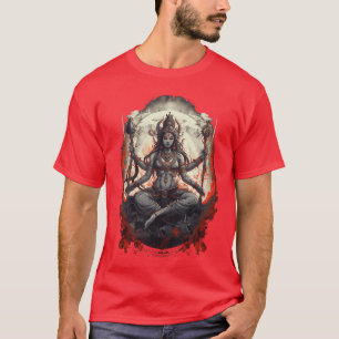 Camiseta Kali diosa de la muerte y el día del juicio hindú 