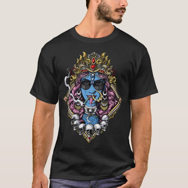 Camiseta Kali diosa hindú hippie (Anverso)