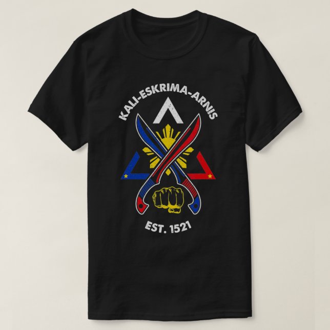 Camiseta Kali eskrima arnis filipino martial arts eskrimado (Diseño del anverso)