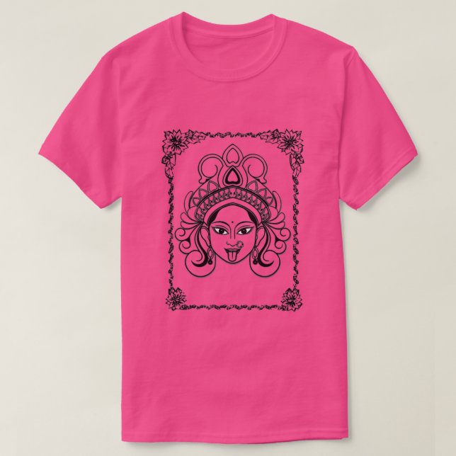 Camiseta Kali Goddess Deity Indian Hinduism Yoga Design  (Diseño del anverso)