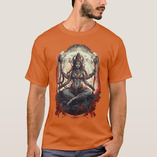 Camiseta Kali Goddess of Deathime and Doomsday Hindu Yoga W (Anverso)