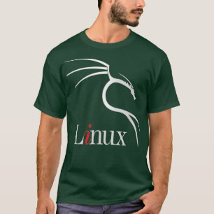 Camiseta Kali Linu tagline w White Dragon Open Source Os