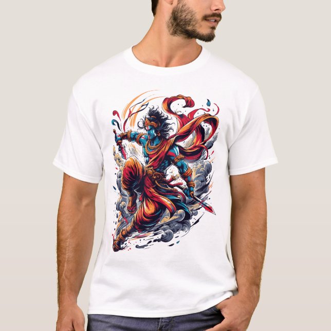Camiseta Kalki Avatar Dios yoga hindú (Anverso)
