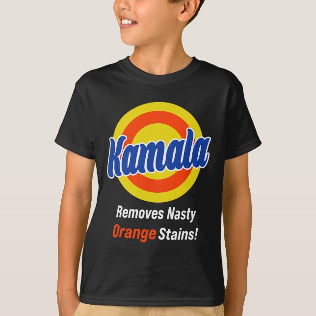 Camiseta Kamala 2024 retira el voto del desagradable Naranj (Anverso)