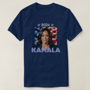Camiseta Kamala 2024 Rojo, Blanco y Azul