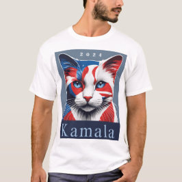 Camiseta Kamala Cat 2024 Demócrata en las elecciones de Est