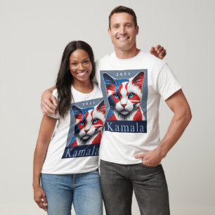 Camiseta Kamala Cat 2024 Demócrata en las elecciones de Est