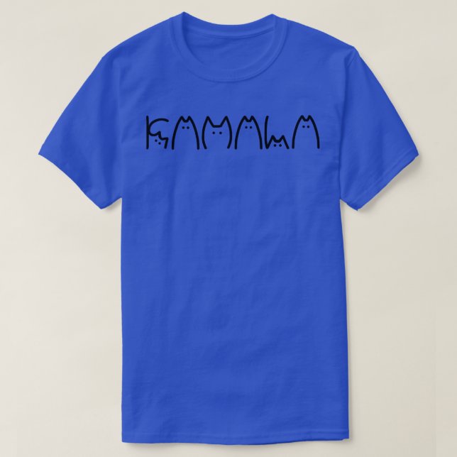 Camiseta Kamala Cat Typography Alphabet Cute Funny diciendo (Diseño del anverso)