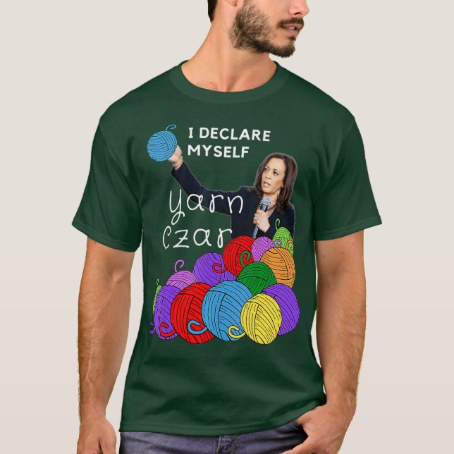 Camiseta Kamala Crochets Yarn Czar Wheres Kamala Shes (Anverso)