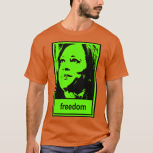 Camiseta kamala freedom brat green