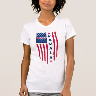 Camiseta Kamala Harris 2024 Bandera Patriótica Estadouniden
