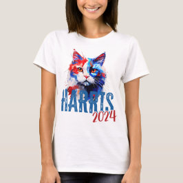 Camiseta Kamala Harris 2024 con Cat